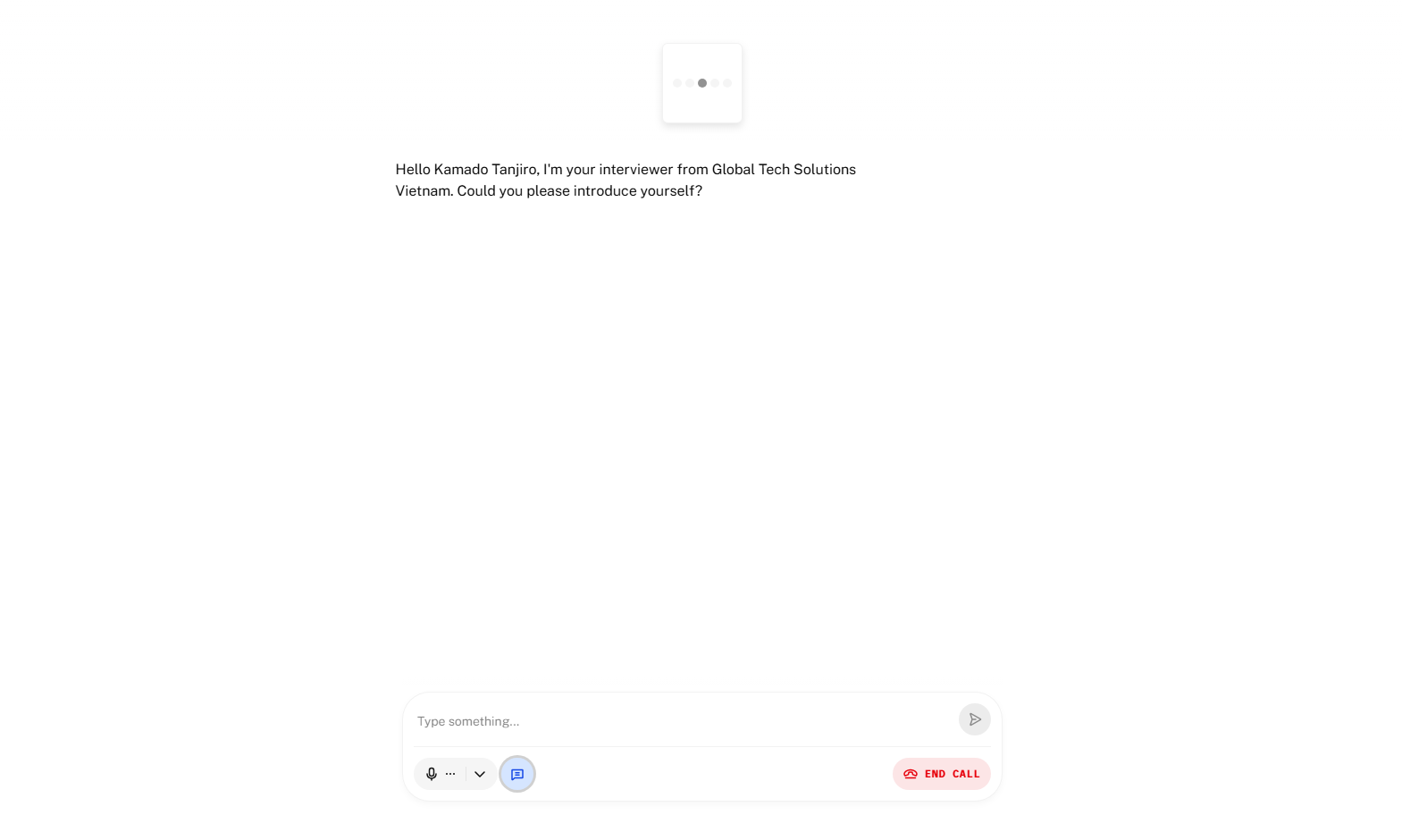 AIと音声で模擬面談を行うイメージ